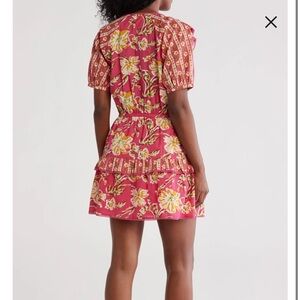 Maisie Mini Skirt in Pink and Yellow